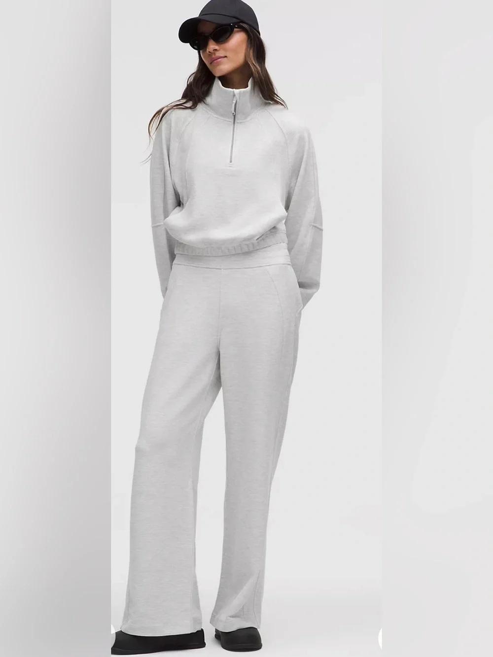Lululemon Scuba Mid-Rise Wide-Leg Pant Waffle